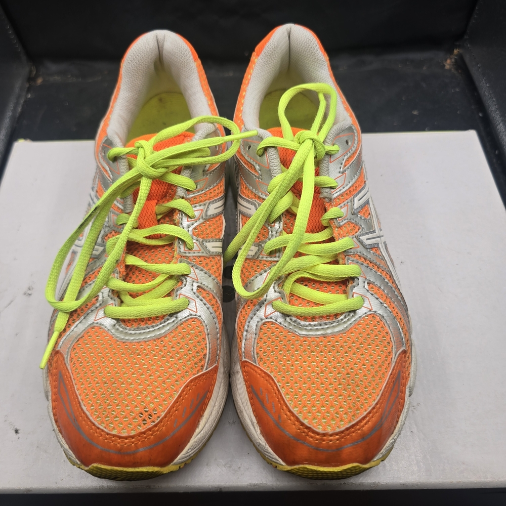 Asics Orange and‎ Neon Green Athletic Shoes